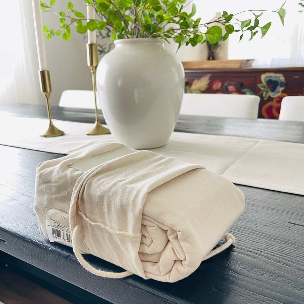 Casaluna %100 linen flat sheet-FULL